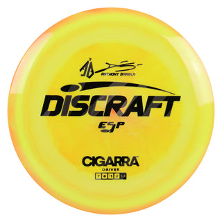 Discraft Disc Golf Anthony Barela Signature ESP Cigarra Fairway Driver 7/6/-1/2 Yellow Mango/Black Silver 168g