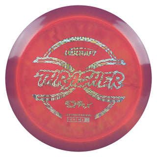 Discraft Disc Golf ESP FLX Thrasher Distance Driver 12/5/-3/2 Plum Red/Hexagon Prisms 164-166g