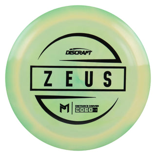 Discraft Disc Golf Paul McBeth Zeus Distance Driver 12/5/-1/3 Yellow Green/Black 164-166g