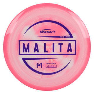 Discraft Disc Golf Paul McBeth First Run ESP Malita Midrange 5/5/-1/1 Pink White/Purple 170-172g