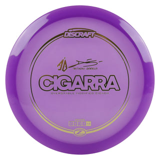 Discraft Disc Golf Anthony Barela Signature Series Z Line Cigarra Driver 7/6/-1/2 Purple/Gold 175g