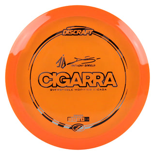 Discraft Disc Golf Anthony Barela Signature Series Z Line Cigarra Driver 7/6/-1/2 Orange/Black Silver 176g