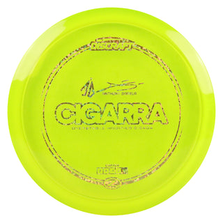 Discraft Disc Golf Anthony Barela Signature Series Z Line Cigarra Driver 7/6/-1/2 DayGlo/Gold Cubes 175g