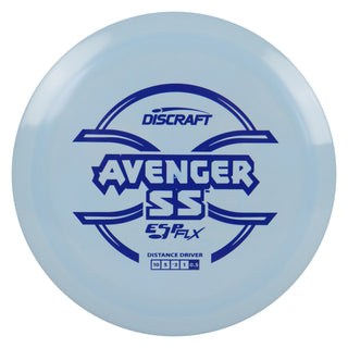 Discraft Disc Golf ESP FLX Avenger SS Distance Driver 10/5/-3/1 Light Blue/Navy 173-174g
