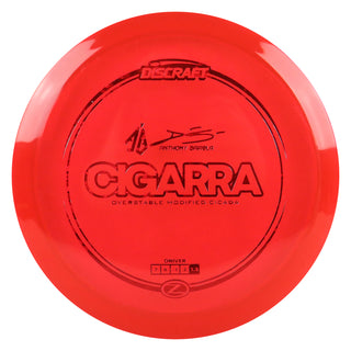 Discraft Disc Golf Anthony Barela Signature Series Z Line Cigarra Driver 7/6/-1/2 Red/Red Shatter 172g