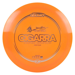 Discraft Disc Golf Anthony Barela Signature Series Z Line Cigarra Driver 7/6/-1/2 Orange/Silver FR 167-169g