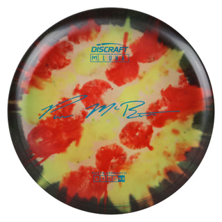 Discraft Disc Golf Paul McBeth Z Line Fly Dye Luna Putter 3/4/0/2 Red Yellow Dots/Aqua 173-174g