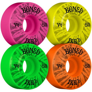 Independent Trucks 159 (8.75"), Bones 100's 53mm V4 #5 Party Wheels/Bearings/Hardware