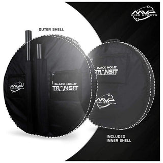 MVP Disc Golf Basket Black Hole Lite + Transit Carrying Bag Catcher Target