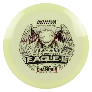 Innova Disc Golf Team Champion Series Sofia Donnecke Proto Glow Champion Eagle-L 7/5/-1/2 Glow/Maroon 173 grams