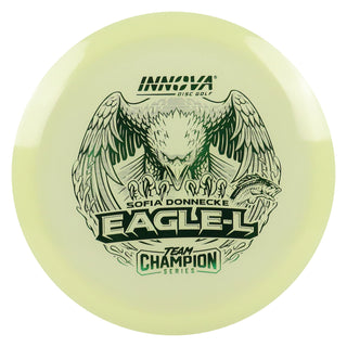 Innova Disc Golf Team Champion Series Sofia Donnecke Proto Glow Champion Eagle-L 7/5/-1/2 Glow/Green 173 grams