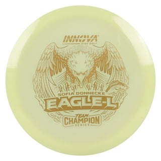 Innova Disc Golf Team Champion Series Sofia Donnecke Proto Glow Champion Eagle-L 7/5/-1/2 Glow/Gold 173 grams