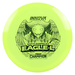 Innova Disc Golf Team Champion Series Sofia Donnecke Proto Glow Champion Eagle-L 7/5/-1/2 Yellow Glow/Green 173 grams
