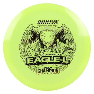 Innova Disc Golf Team Champion Series Sofia Donnecke Proto Glow Champion Eagle-L 7/5/-1/2 Yellow Glow/Maroon 173 grams