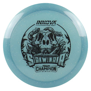 Innova Disc Golf Team Champion Series Emily Weatherman Moondust Champion Sidewinder 9/5/-3/1 Blue/Black 171 grams