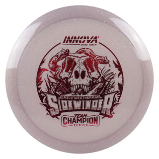 Innova Disc Golf Team Champion Series Emily Weatherman Moondust Champion Sidewinder 9/5/-3/1 Light Pink/Maroon 170 grams