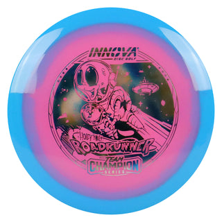 Innova Disc Golf Team Champion Series Holly Finley Halo Champion Roadrunner 9/5/-4/1 Blue Pink/Blue Metallic 170 grams