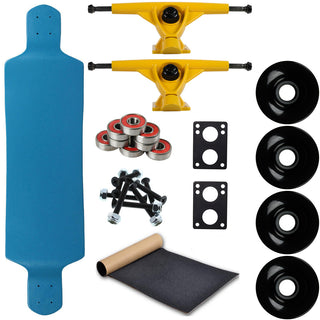 Moose Longboard 10" x 39.8" Drop Down Blue (All Parts Included)