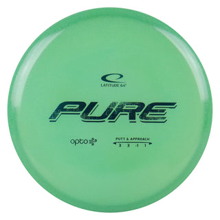 Latitude 64 Disc Golf Opto Air Pure Putter 3/3/-1/1 Green/Turquoise 158 grams