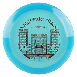 Westside Discs Disc Golf VIP Fortress Distance Driver 10/4/0/3 Blue/Gold 174 grams