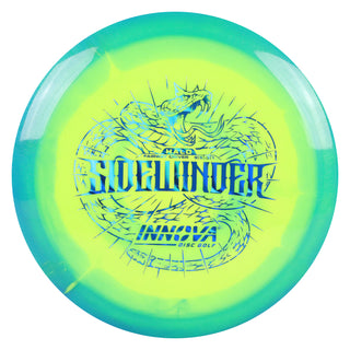 Innova Disc Golf Halo Star Sidewinder Fairway Driver 9/5/-3/1 Green Yellow/Blue Waves 173 grams