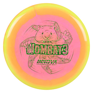 Innova Disc Golf Halo Star Wombat3 Midrange 5/6/-1/0 Yellow Pink/Green Shatter 159 grams