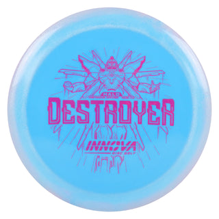Innova Disc Golf Halo Star Destroyer Distance Driver 12/5/-1/3 Pink Blue/Pink 148 grams