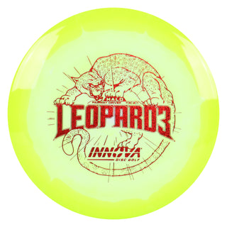 Innova Disc Golf Halo Star Leopard3 Fairway Driver 7/5/-2/1 DayGlo/Red Shimmer 159 grams