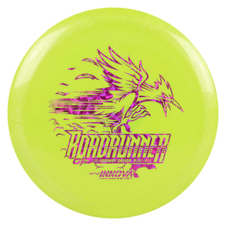 Innova Disc Golf GStar Roadrunner Fairway Driver 9/5/-4/1 Yellow/Magenta Shatter 159 grams