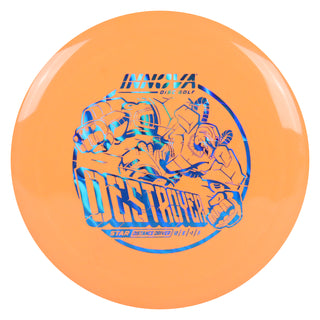 Innova Disc Golf Star Destroyer Distance Driver 12/5/-1/3 Orange/Blue Waves 167 grams
