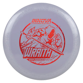 Innova Disc Golf Star Wraith Distance Driver 11/5/-1/3 Grey/Red Shimmer 158 grams