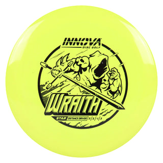 Innova Disc Golf Star Wraith Distance Driver 11/5/-1/3 Yellow/Black 168 grams