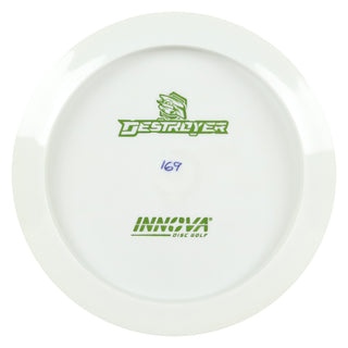 Innova Disc Golf Star Destroyer All White Bottom Stamp Driver 12/5/-1/3 Olive Stamp 169 grams