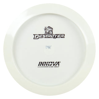 Innova Disc Golf Star Destroyer All White Bottom Stamp Driver 12/5/-1/3 Black Prisms Stamp 171 grams