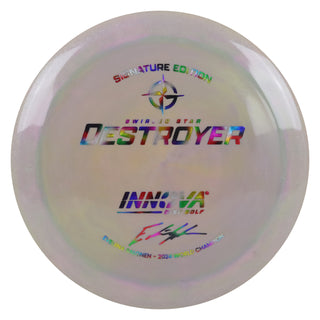 Innova Disc Golf Evelina Salonen 2024 World Champion Swirled Star Destroyer Distance Driver 12/5/-1/3 Grey Blush/Jellybean 159 grams