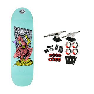 Welcome Skateboard Complete Twenty Eyes on Boline Teal 9.25" x 33"