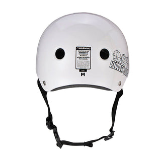 187 Skateboard Helmet Pro Skate w/ Sweatsaver Liner Gloss White Size XL