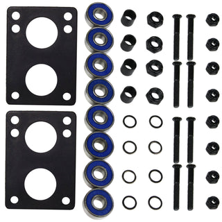 Paris Longboard Trucks, Wheels, Hardware, and Abec 7 Bearings Kit - V2 180 Raw + Blank Yellow 65mm 82A