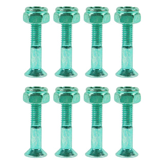 Dime Bag Skateboard Mounting Hardware 1" Phillips Green Nuts and Bolts