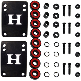 Core Hollow Skateboard Trucks 7.75" + 56mm Spitfire Burners Wheels, Abec 5 Bearings