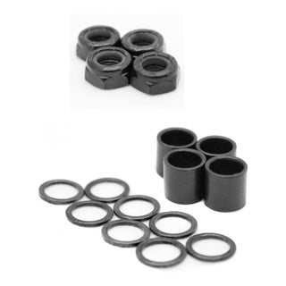Skateboard Hardware Refresh Kit - Bearings, Risers, 1" Hardware, Nuts