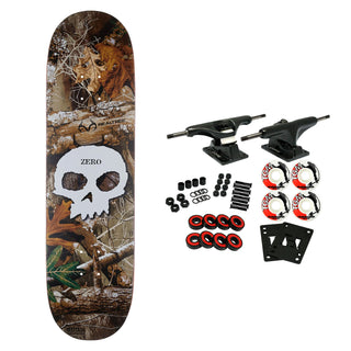Zero Skateboard Complete Real Tree Single Skull 8.5" x 32.3"