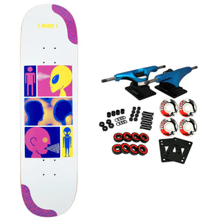 Alien Workshop Skateboard Complete Communique White 8.5" x 32.25"