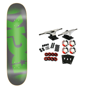 DGK Skateboard Complete OG Logo Green/Grey 8.25" x 31.85"