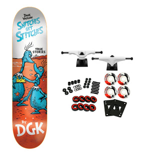 DGK Skateboard Complete Dane Vaughn Stitches 7.9" x 31.5"