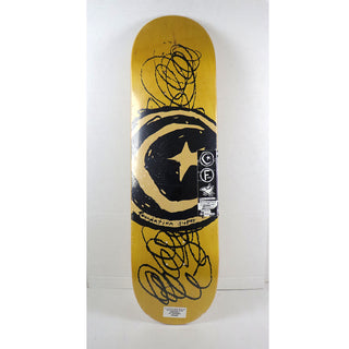 Foundation Skateboard Deck Star and Moon Scribble 8.38" x 32"