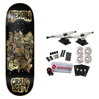 Heroin Skateboard Complete Craig Questions Allegory of Fear 10" x 32.25"