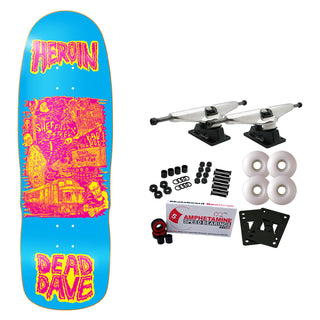 Heroin Skateboard Complete Dead Dave Allegory of Fear 10.1" x 32"