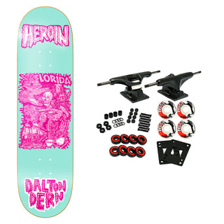 Heroin Skateboard Complete Dern Allegory of Fear 8.5" x 32"