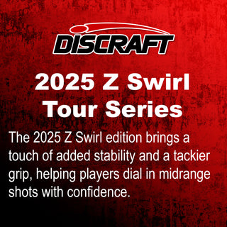 Discraft Disc Golf Adam Hammes 2025 Tour Series Z Swirl Zone Putter 4/3/0/3 Orange/Money Holo 173-174g
